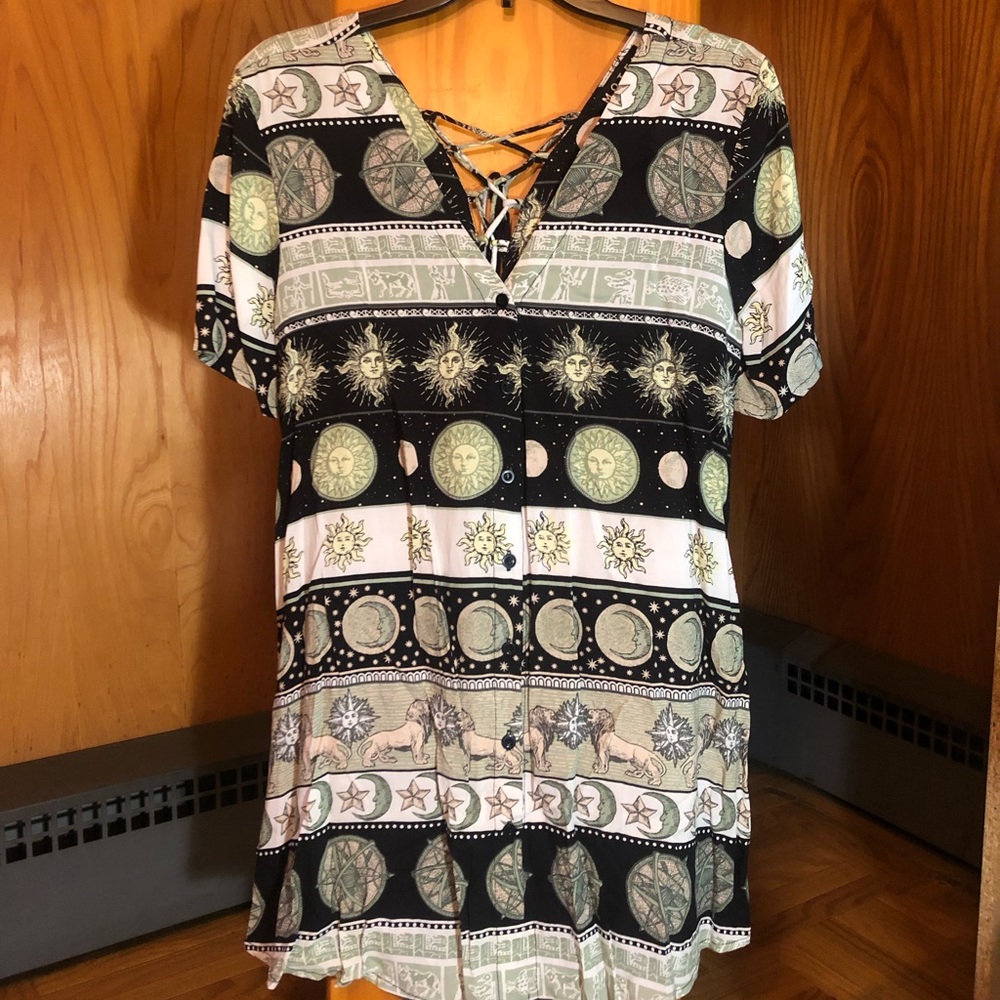 DOLLZKILL NEW Celestial T shirt dress